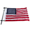 Taylor Made Pontoon Flag Pole Socket with Flag, 30" with 16"x24" US Flag #922