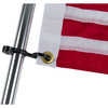 Taylor Made Pontoon Flag Pole Socket with Flag, 30" with 16"x24" US Flag #922