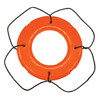Taylor Made Polyethylene Shell Life Ring with Black Grab Lines, Orange (24") #569