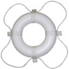 Taylor Made Vinyl Coated Foam Life Ring with White Grab Lines, White (24") #361