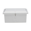Taylor Made Stow N? Go Low-Profile Fiberglass Dock Box, Small (20"H X 40"W X 19"D), White #83550