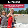 Taylor Made Stow N Go Standard Fiberglass Dock Box, Medium (24"H X 72"W X 23"D), White #83552