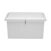 Taylor Made Stow N? Go Deep Fiberglass Dock Box, Small (27"H X 46"W X 26"D), White #83553