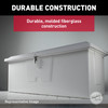 Taylor Made Stow N Go Deep Fiberglass Dock Box, Medium (27"H X 72"W X 26"D), White #83554
