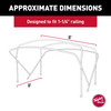 Taylor Made Manual Bimini Replacement Canvas with Boot - 8' x 8' x 1.25" (Black) #88132