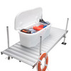 Taylor Made Stow 'N Go White Polyethylene Dock & Patio Storage Box - 67.75" L x 27.75" W x 26" H #123750