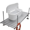 Taylor Made Stow 'N Go White Polyethylene Dock & Patio Storage Box - 67.75" L x 27.75" W x 26" H #123750