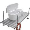 Taylor Made Stow 'N Go White Polyethylene Dock & Patio Storage Box - 67.75" L x 27.75" W x 26" H #123750
