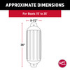 Taylor Made Super Gard Boat Fender, Ruby Red (8.5" x 26") #955824