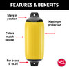 Taylor Made Super Gard? Boat Fender, Yellow (5.5" x 20") #958520