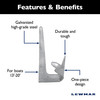 Lewmar Galvanized Steel Claw Anchor - 2.2 lbs.
