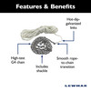 Lewmar Anchor Rode - 10' 1/4" G4 Chain, 200' 1/2" 8-Plait Rope with 5/16" Shackle