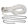 Lewmar Anchor Rode - 15' 1/4" G4 Chain, 200' 1/2" 3-Strand Nylon Rope with 5/16" Shackle