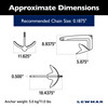 Lewmar Galvanized Steel Claw Anchor - 11 lbs.