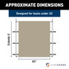 SureShade PTX Power Shade - 63" Wide (Tan)
