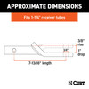 CURT Class 2 Ball Mount (1-1/4" Shank, 3,500 lbss., 1" Drop, 7-13/16" Long) Trailer Hitch Ball Mount