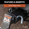 CURT Towing Starter Kit with 2" Ball (2" Shank, 7,500 lbss, 2" Drop) Trailer Hitch Ball Mount Kit