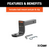 CURT 116483 Class 1   Trailer Hitch with Ball Mount, 1-1/4-In Receiver, Fits Select Nissan Leaf