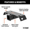 CURT Bumper Hitch for Westin or DMI Bumpers (2" Receiver) Trailer Hitch