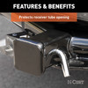 CURT 2" Black Steel Hitch Tube Cover (Packaged) Trailer Hitch Cover