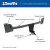 2006-2015 Honda Civic Sedan, Except Hybrid & Si Draw-tite Class 1 Trailer Hitch, 1-1/4 Inch Square Receiver Bundle w/ Plug-n-Play T-One Wiring Harness