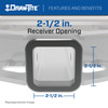 2003-2003 GMC Savana 3500 Draw-tite Titan Class 5 Trailer Hitch, 2-1/2 Inch Square Receiver Bundle w/ Plug-n-Play T-One Wiring Harness