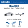 2017-2024 Honda CR-V Except HybridDraw-Tite Class 2 Trailer Hitch, 1-1/4 Inch Square Receiver Bundle w/ Plug-n-Play T-One Wiring Harness