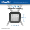 2022-2024 Chevrolet Equinox Premier, Except Models w/1.6L Diesel EngineDraw-Tite Class 2 Trailer Hitch, 1-1/4 Inch Square Receiver Bundle w/ Plug-n-Play T-One Wiring Harness
