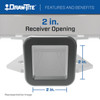 2003-2003 GMC Savana 2500 Draw-tite Class 5 Trailer Hitch, 2 Inch Square Receiver Bundle w/ Plug-n-Play T-One Wiring Harness