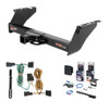 1968 - 1999 Dodge Ram 2500 Excluding roll pan bumper Curt 2" Class 5 Trailer Tow Hitch + 5-Flat Wiring Kit Tow Boat/Utility Trailer with Surge Brakes 15300