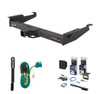 2000 - 2002 Chevrolet Express 1500 Curt 2" Class 5 Trailer Tow Hitch + 5-Flat Wiring Kit Tow Boat/Utility Trailer with Surge Brakes 15320