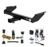 1997 Ford F-150 Excluding 10" drop bumper, old body Curt 2" Class 3 Trailer Tow Hitch + 5-Flat Wiring Kit Tow Boat/Utility Trailer with Surge Brakes 13310