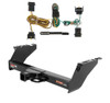 1997 Ford F-350 Old body, excluding with 10" drop bumper Curt 2", Class 5 Trailer Tow Hitch + 4-flat Wiring Kit 15300