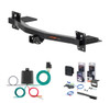2018 - 2023 Chevrolet Traverse Curt 2" Class 3 Trailer Tow Hitch + 5-Flat Wiring Kit Tow Boat/Utility Trailer with Surge Brakes 13433