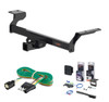 2020 - 2026 Ford Escape PHEV Curt 2" Class 3 Trailer Tow Hitch + 5-Flat Wiring Kit Tow Boat/Utility Trailer with Surge Brakes 13629