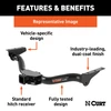 2017 - 2018 Ford Escape Excluding S Curt 2", Class 3 Trailer Tow Hitch + 4-flat Wiring Kit 13131