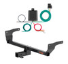 2022 - 2026 Lexus NX350 Excluding F Sport Curt 2", Class 3 Trailer Tow Hitch + 4-flat Wiring Kit 13615