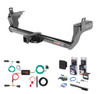 2015 - 2018 Ford Edge Curt 2" Class 3 Trailer Tow Hitch + 5-Flat Wiring Kit Tow Boat/Utility Trailer with Surge Brakes 13234