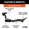 2025 - 2026 Nissan Murano Curt 2" Class 3 Trailer Tow Hitch + 5-Flat Wiring Kit Tow Boat/Utility Trailer with Surge Brakes 13632