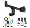 2022 - 2024 BMW X3 Curt 2" Class 3 Trailer Tow Hitch + 5-Flat Wiring Kit Tow Boat/Utility Trailer with Surge Brakes 13578