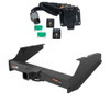 1999 - 2001 Ford F-250 Super Duty Excluding 20" spare tire Curt 2-1/2", Class 5 Trailer Tow Hitch + 7-way Wiring Kit 15810