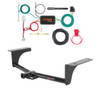 2014 - 2017 Mazda 6 Sedan Curt 1-1/4", Class 1 Trailer Tow Hitch + 4-flat Wiring Kit 11356