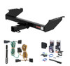 1968 - 1999 Dodge Ram 2500 Excluding roll pan bumper Curt 2" Class 3 Trailer Tow Hitch + 5-Flat Wiring Kit Tow Boat/Utility Trailer with Surge Brakes 13310