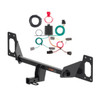2025 - 2026 Honda Civic Hatchback, excluding Hybrid or center exhaust Curt 1-1/4", Class 1 Trailer Tow Hitch + 4-flat Wiring Kit 11591