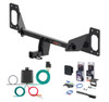 2016 - 2021 Honda Civic Sedan, excluding Hybrid or center exhaust Curt 1-1/4" Class 1 Trailer Tow Hitch + 5-Flat Wiring Kit Tow Boat/Utility Trailer with Surge Brakes 11591