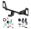2022 - 2025 Honda Civic Sedan, excluding Hybrid or center exhaust Curt 1-1/4" Class 1 Trailer Tow Hitch + 5-Flat Wiring Kit Tow Boat/Utility Trailer with Surge Brakes 11591