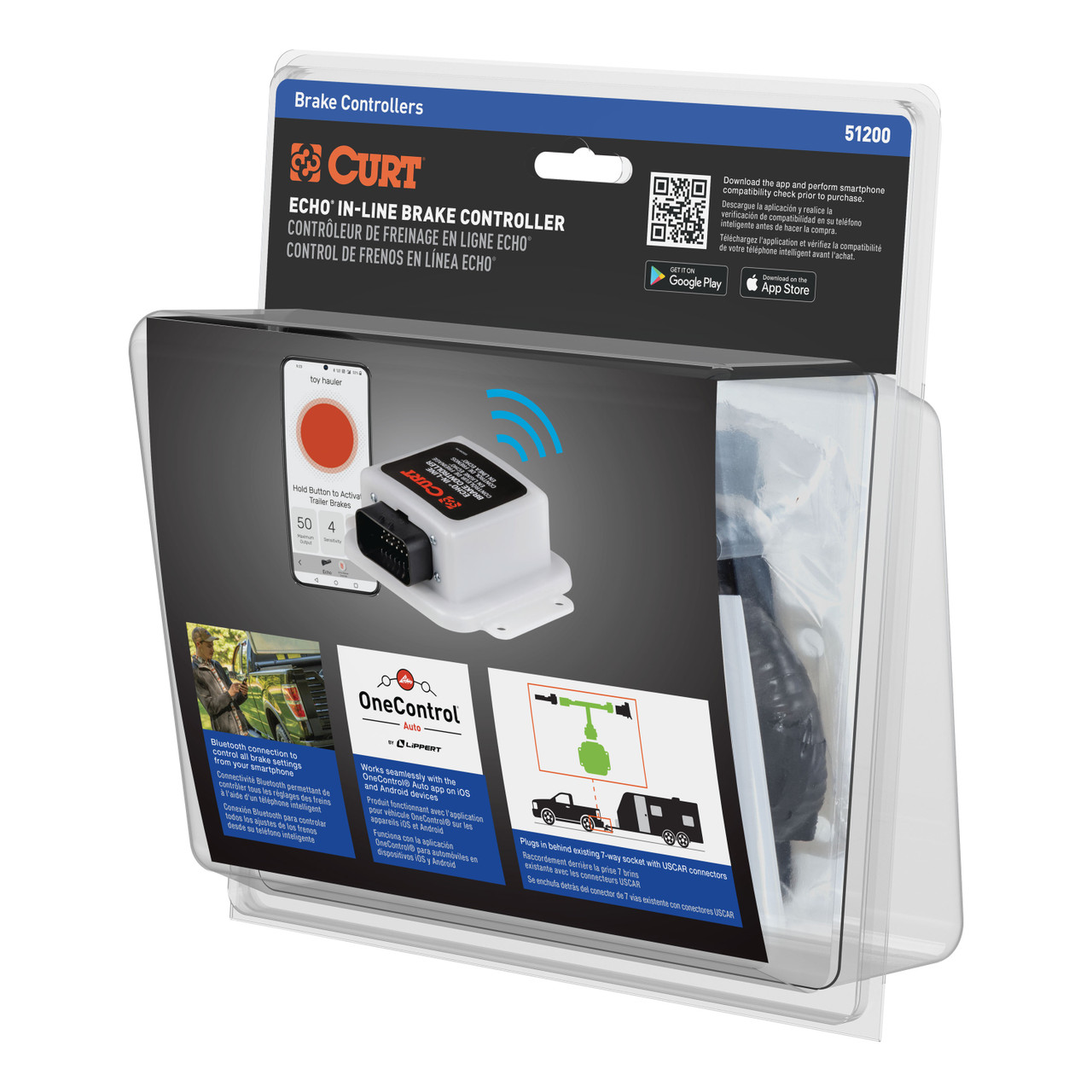 2004-2024 Chevrolet Colorado CURT Echo In-Line Bluetooth Trailer