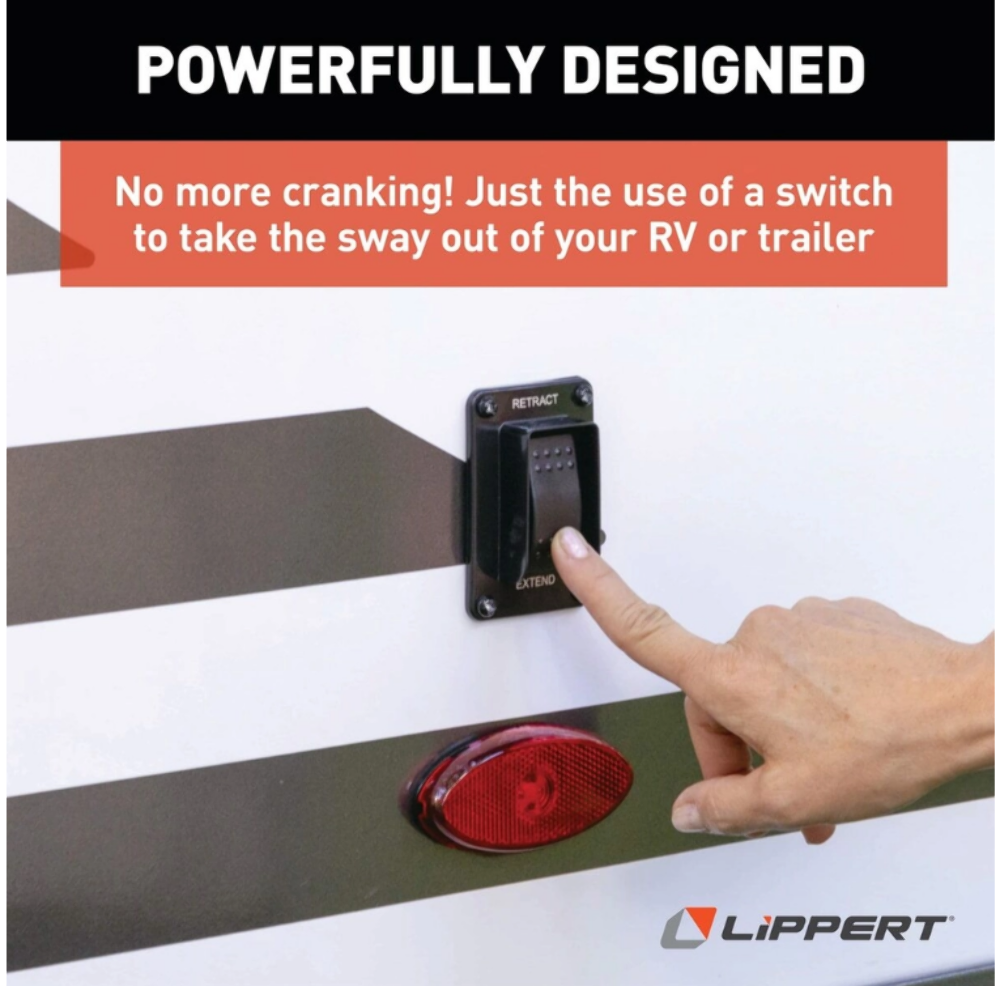 Lippert PSX1 High-Speed RV Power Jack System Black Switch Assembly