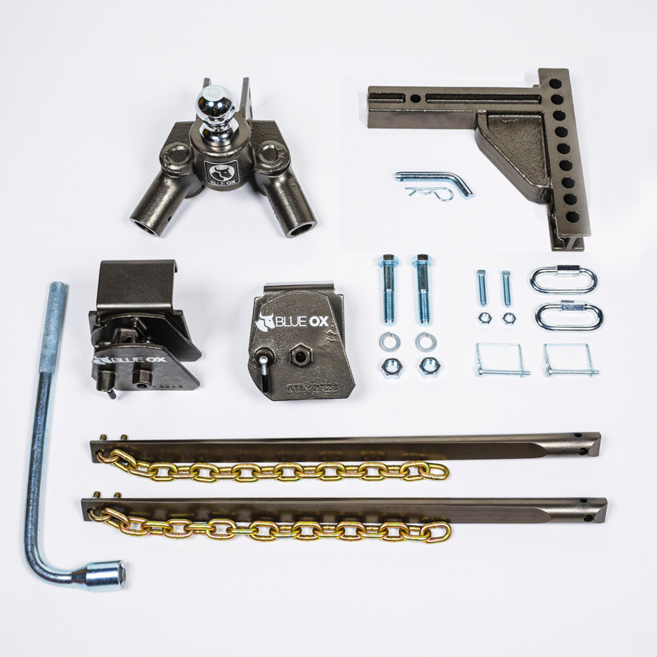 BlueOx  20K, 750 lbs TW, SwayPro Weight Distributing Hitch, 2" Recievers 9-hole/9 receiver stinger BXW0750-S