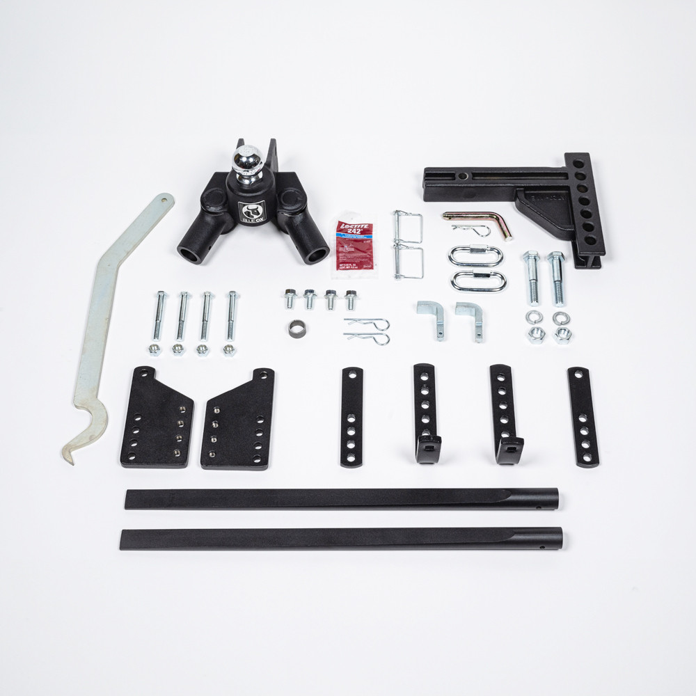 BlueOx 13k, 600 lb TW, TrackPro Weight Distributing Hitch, 2" Recievers 7 Hole Shank BXW0650